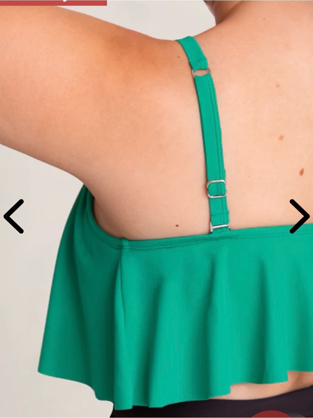 Flowy Ruffle Swim Bikini Top - Picture 4 of 11
